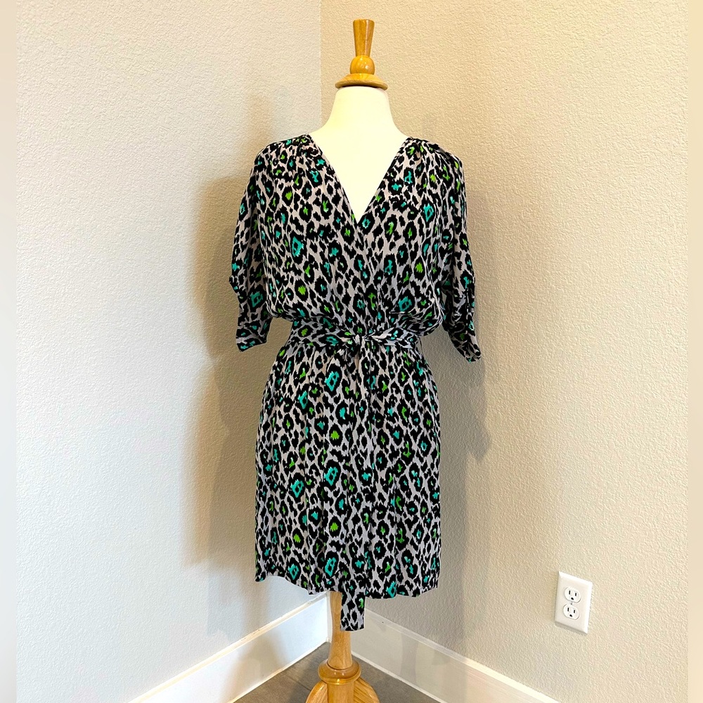 Jack & Ginger Silk Wrap Style Dress Size L